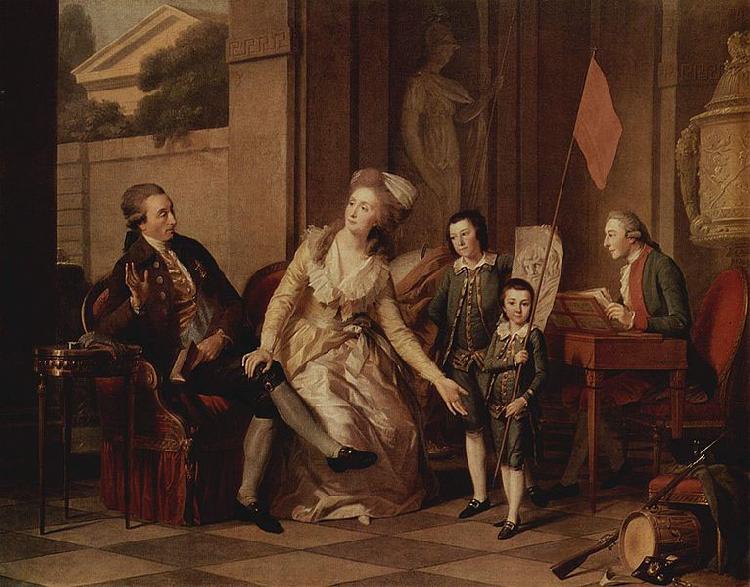 TISCHBEIN, Johann Heinrich Wilhelm Portrat der Familie Saltykowa oil painting picture